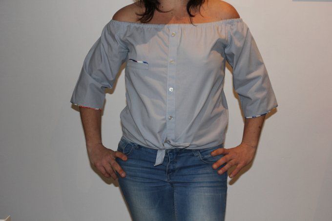 Blouse épaules nues