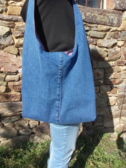 Sac fourre tout en jean