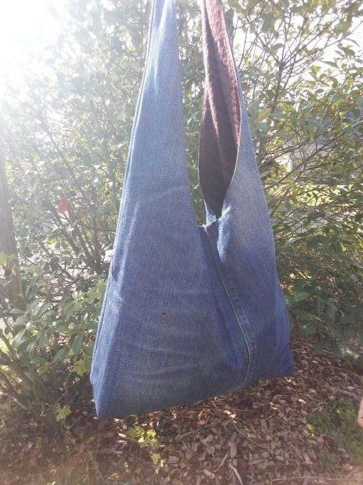 Sac fourre tout en jean