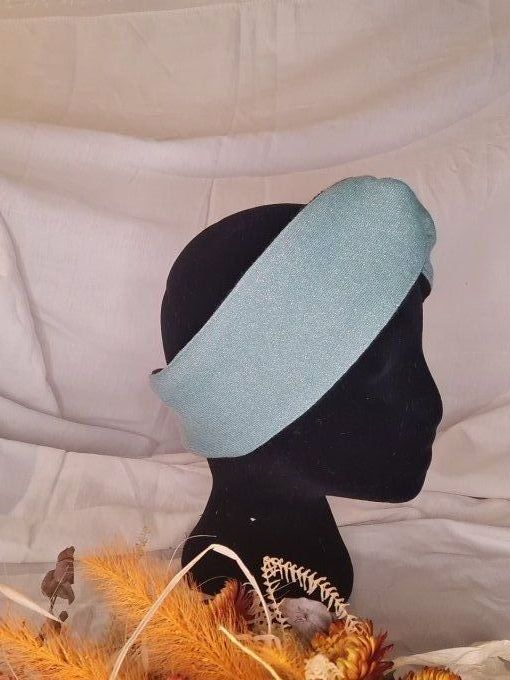 Headband bleu pailleté